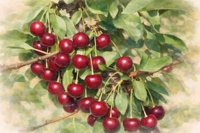 Вишня кустовая "Брусницына"