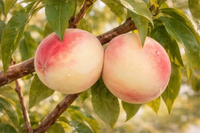 Персик "Белый лебедь"