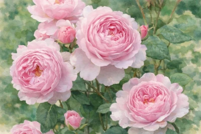 Роза английская "Бразе Кадфаэль"