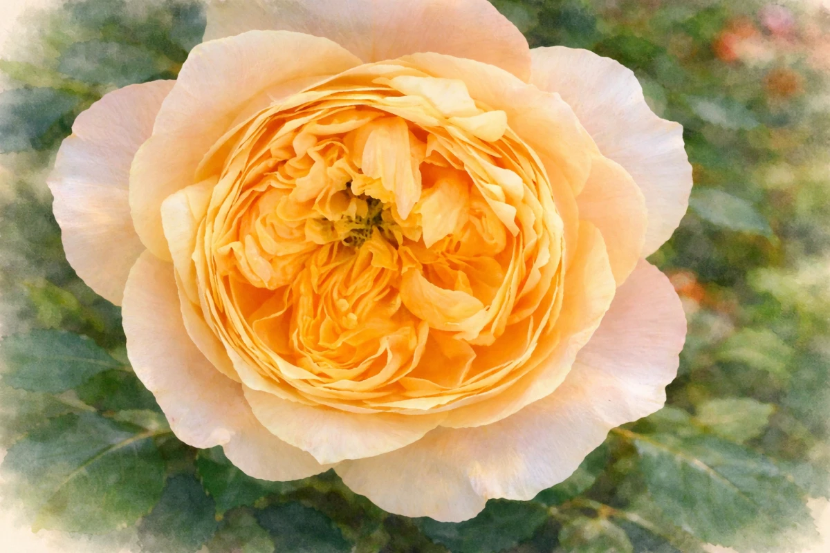 Роза чайно-гибридная "Голден Вувузела"