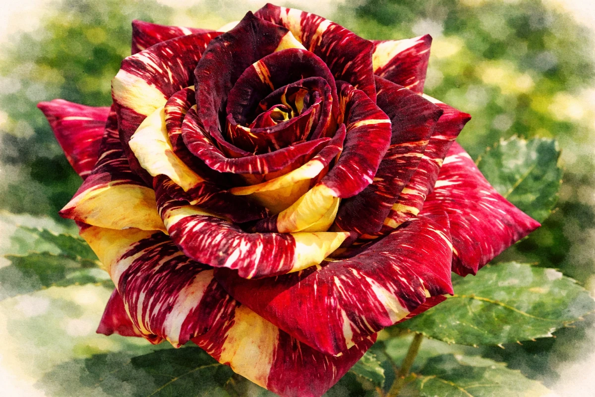 Роза чайно-гибридная "Абракадабра"