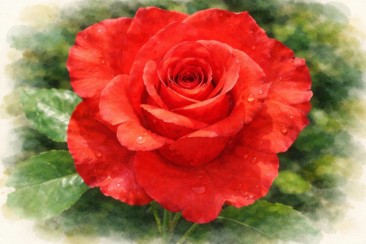 Роза чайно-гибридная "Корвет"