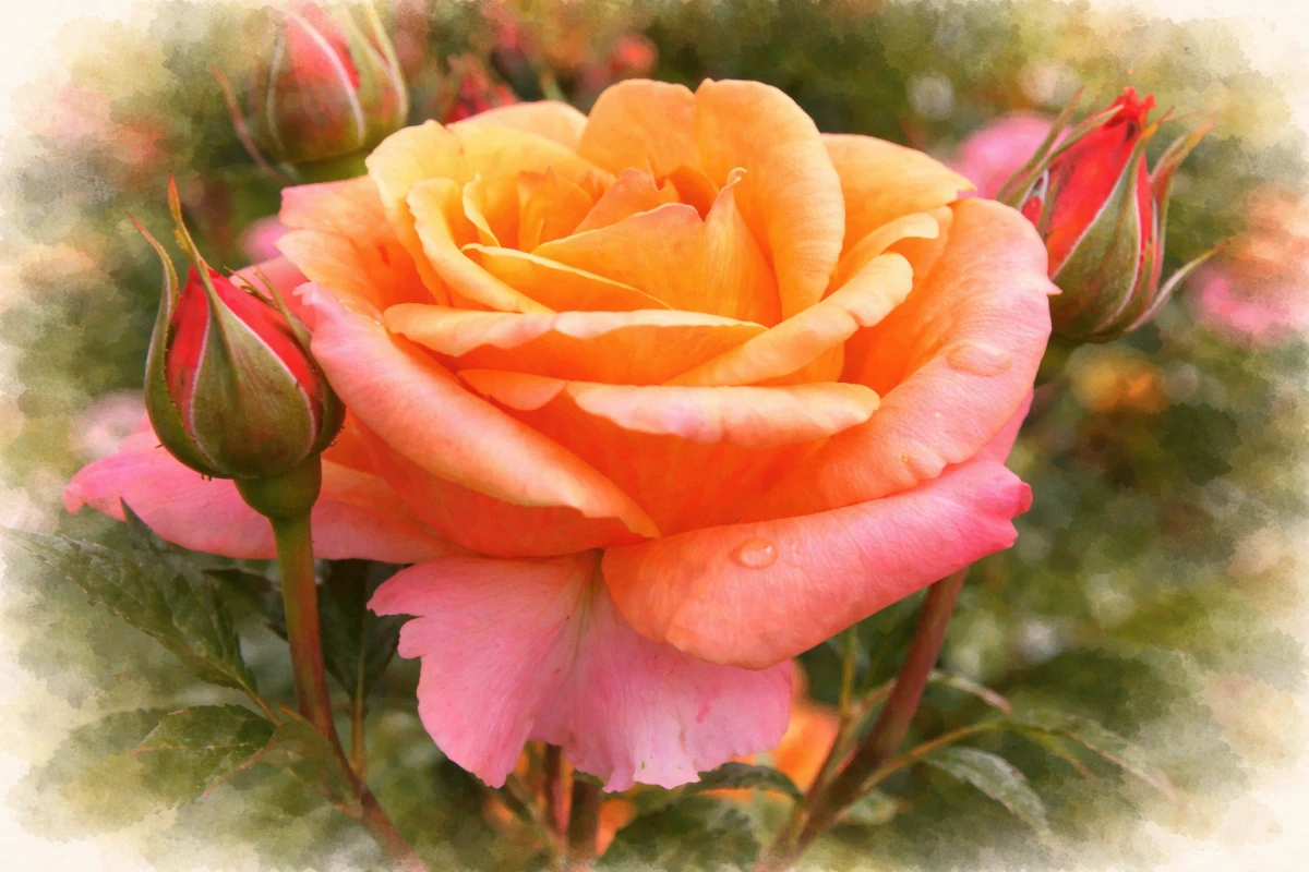 Роза чайно-гибридная "Черри Бренди"