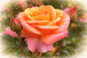 Роза чайно-гибридная "Черри Бренди"