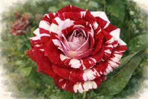 Роза чайно-гибридная "Пестрая Фантазия"