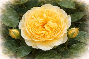 Роза пионовидная "Грехам Томас"