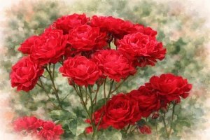 Роза флорибунда "Торнадо"