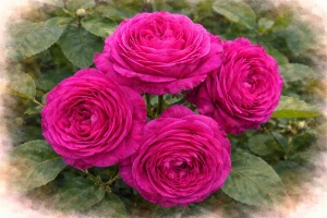 Роза флорибунда "Олд Порт"