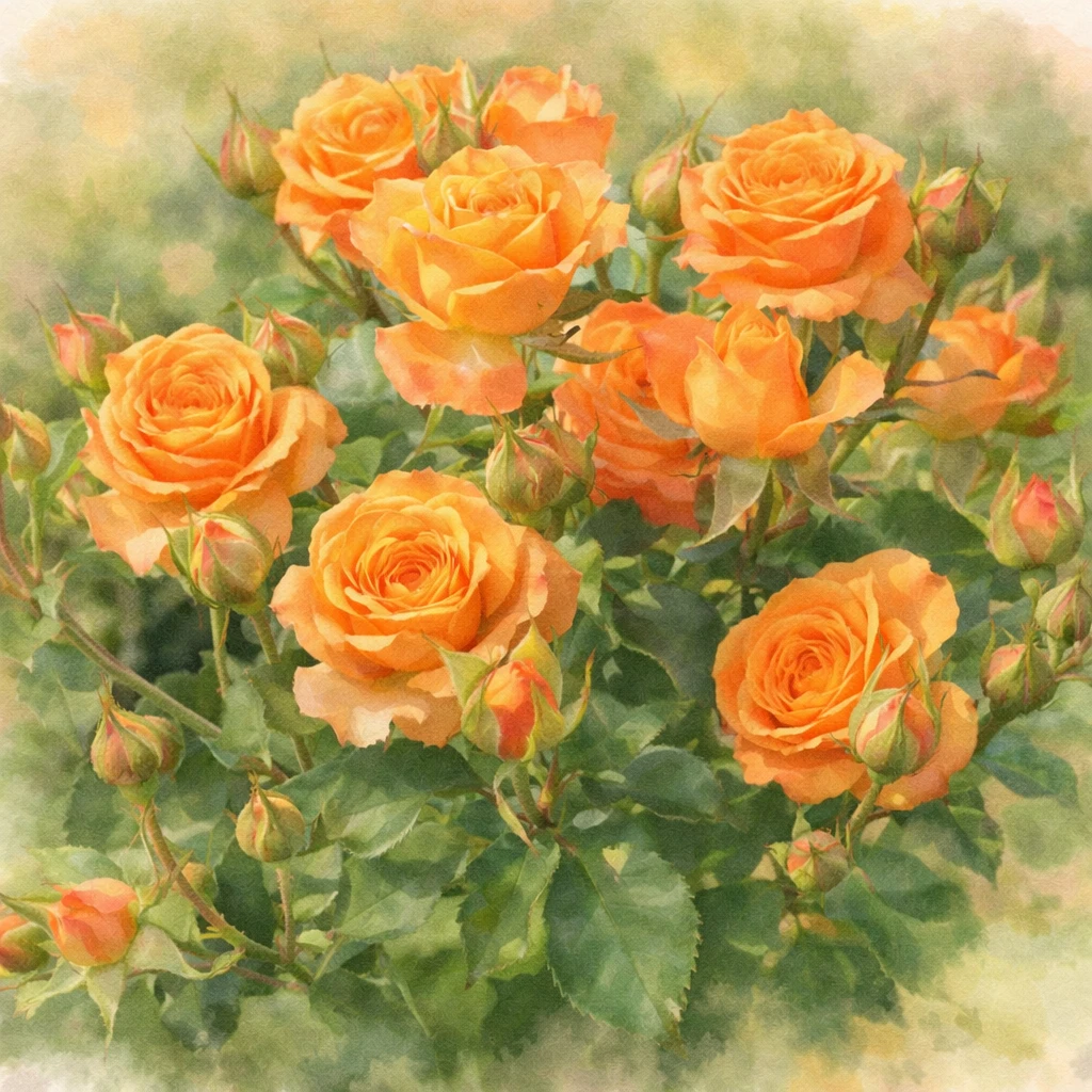 Спрей-роза "Клементина"