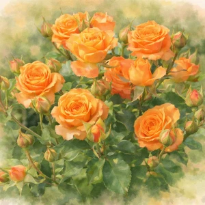 Спрей-роза "Клементина"