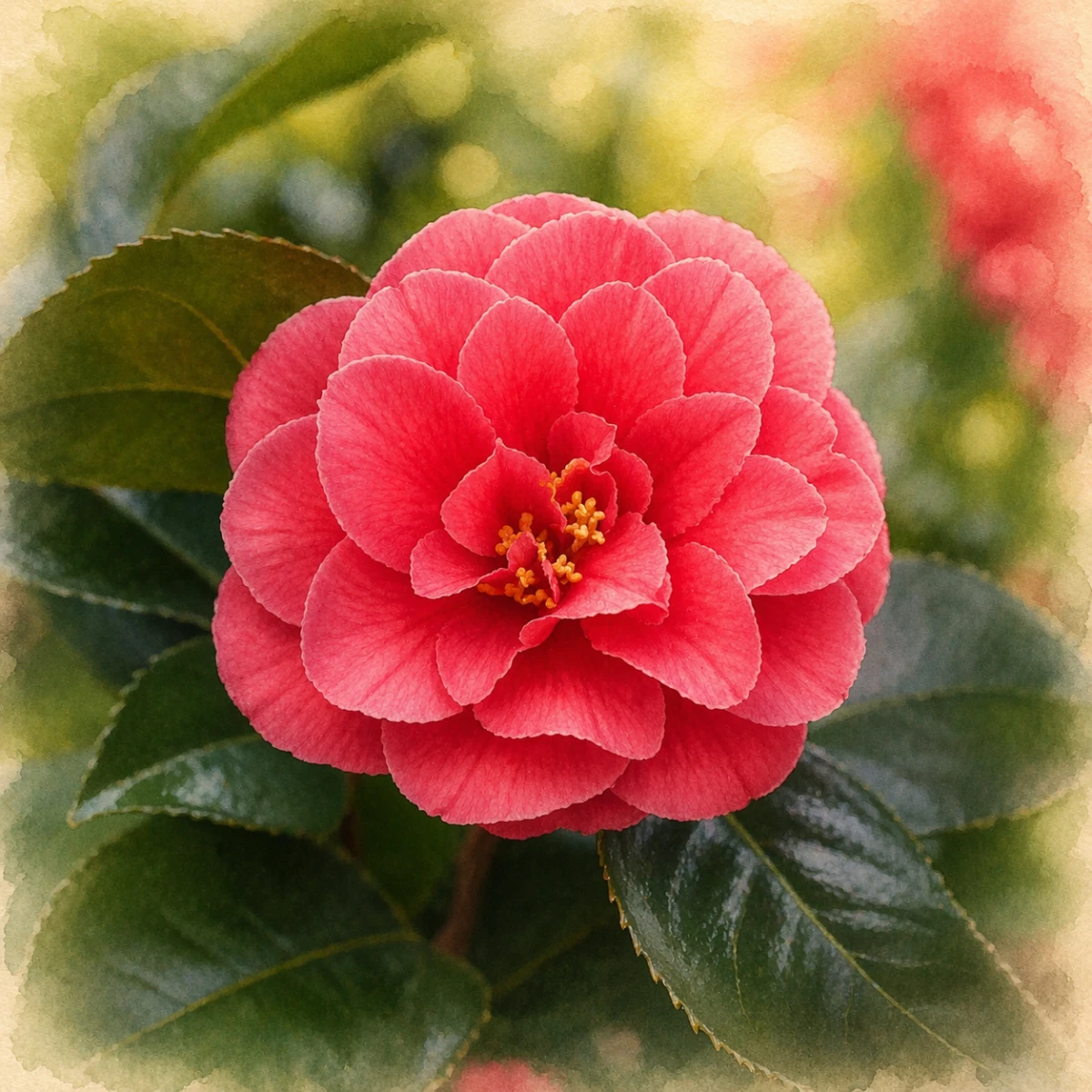 Камелия японская "Леди Кэмпбелл"