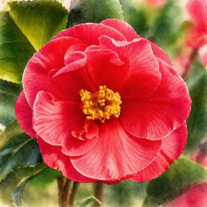 Камелия японская "Доктор Кинг"