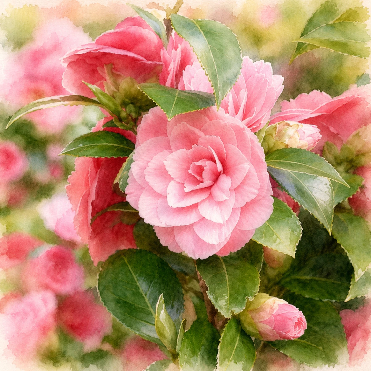 Камелия японская "Принцесса Бачиокки"