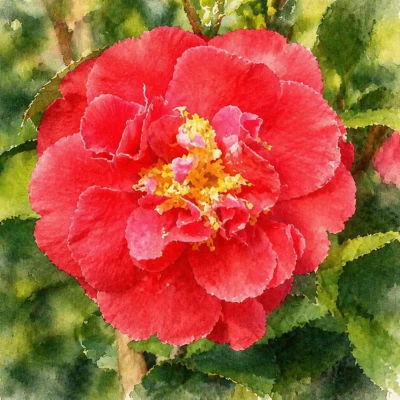 Камелия японская "Кровь Китая"